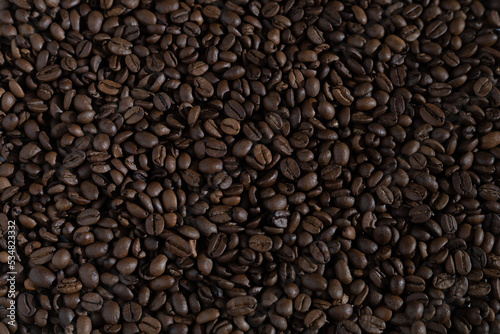 Background from brown coffee beans.