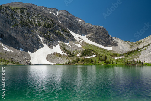 Alpine lake in the Bob Marshall Wilderness Montana