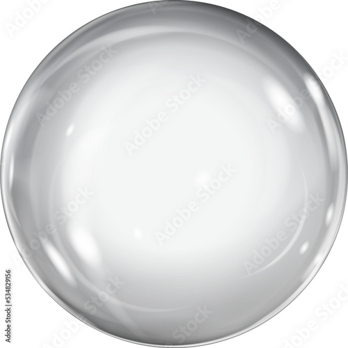 Big gray sphere with glares