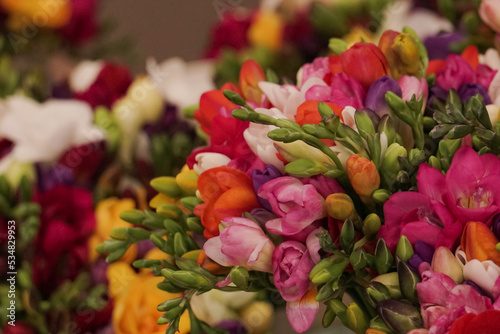  freesia bouquet, beautiful African flowers