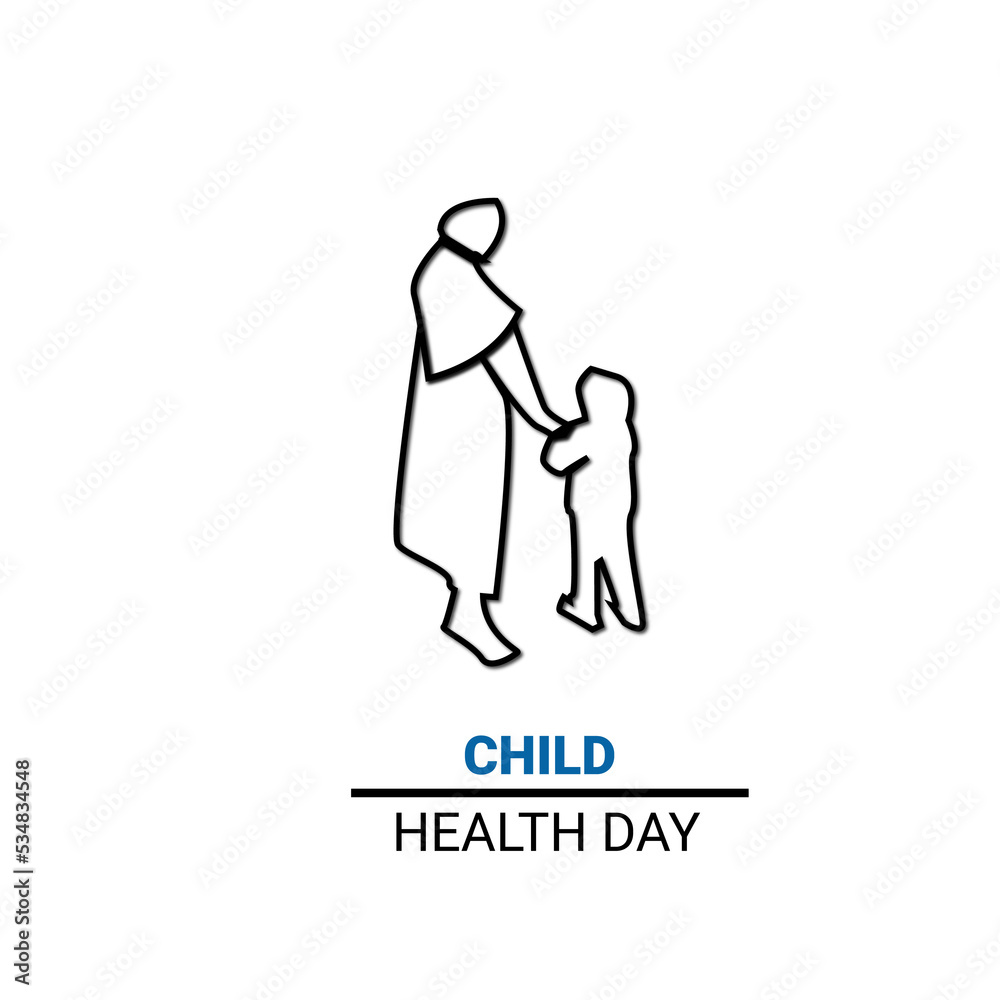 illustration idea of child health day illustration idea of child health day