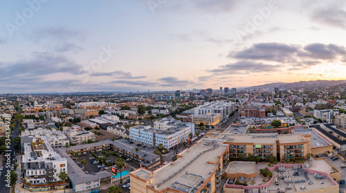 Aerial: Los Angeles, California, epic cityscape. Drone View 