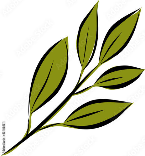 Colorful autumn leaves. Simple cartoon flat style. Isolated on white background vector illustration. Design for stickers, logo, web and mobile app.