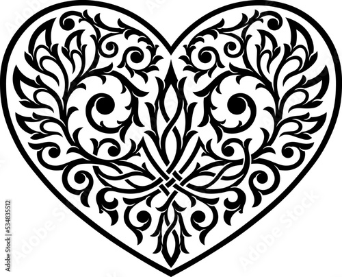 Buy Stylized - Small Victorian Heart