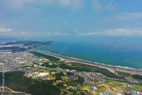 宮崎県日向市上空からの空撮