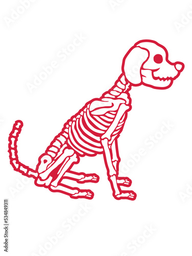 Cool Skelett Hund Design 