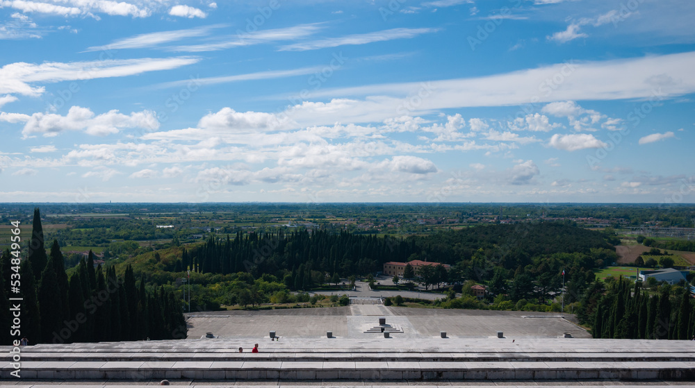 Obraz premium view of the city from Memorial of Redipuglia