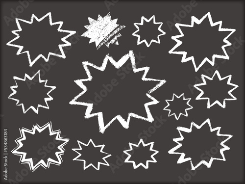 chalk set bomb blackboard