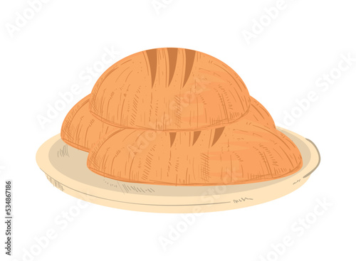 breads in dish
