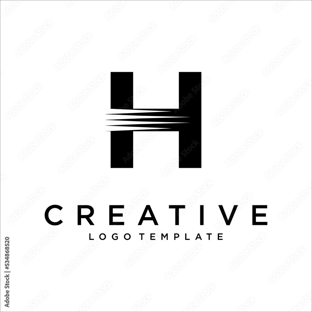 Letter H logo icon design template elements. Abstract vector icon. Letter H logo icon design template elements. Abstract vector icon.