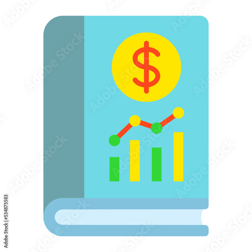 Accounting Book Flat Icon