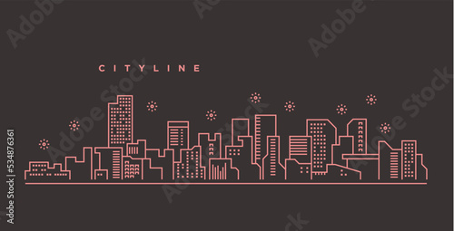 City line illustration design