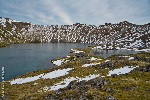 Angelus Hut, Nelson Lakes National Park, New Zealand