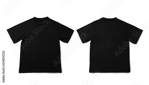 Black Oversize T shirt mockup, Realistic t-shirt.