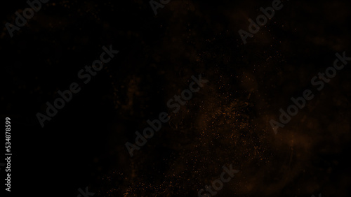 Abstract motion background shining gold particles. Shimmering Glittering Particles With Bokeh. Popular, modern, christmas, new year © Viktor