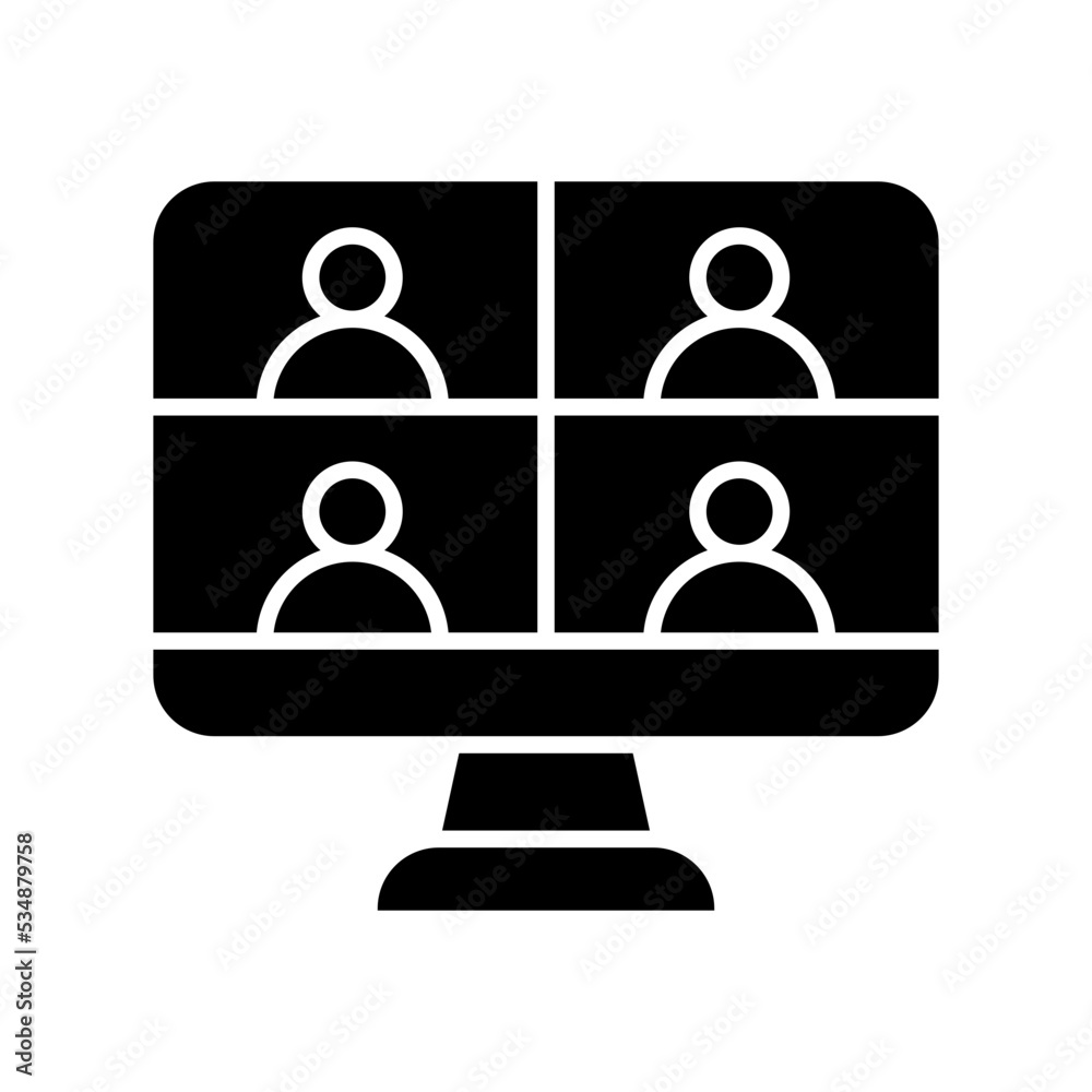 Video conference icon Video conference icon