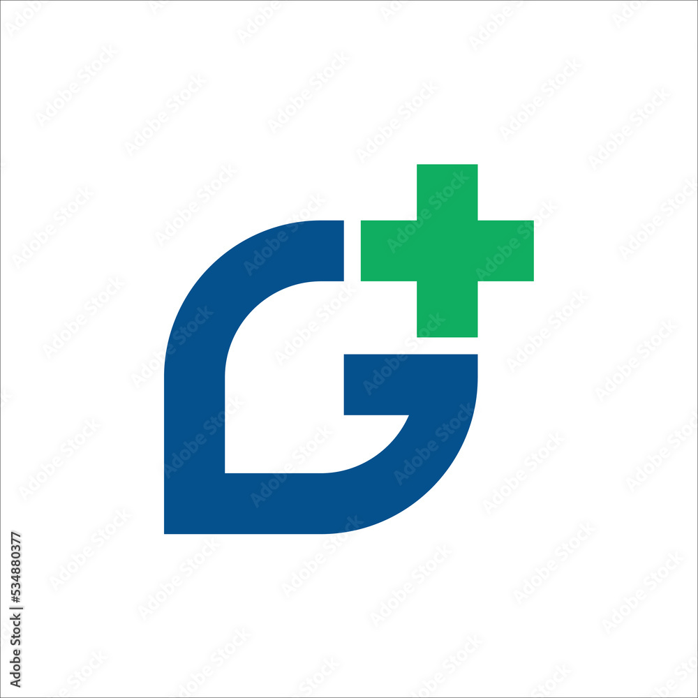 Obraz premium Creative G plus logo design template