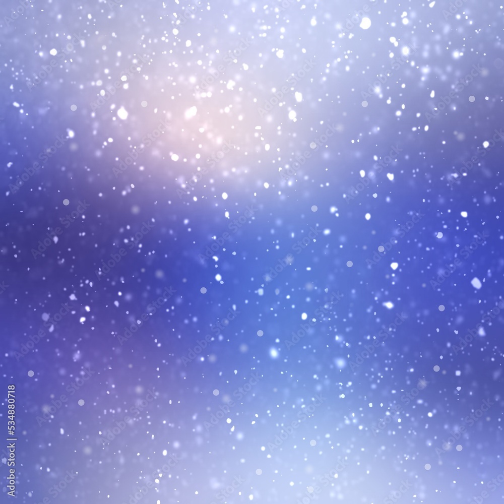 Wonderful blue winter outside defocus empty background decorated light falling snow and diffused glow. Wonderful blue winter outside defocus empty background decorated light falling snow and diffused glow.