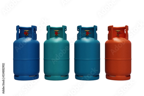  LPG gas cylinder No text on the gas tank. - 3D render