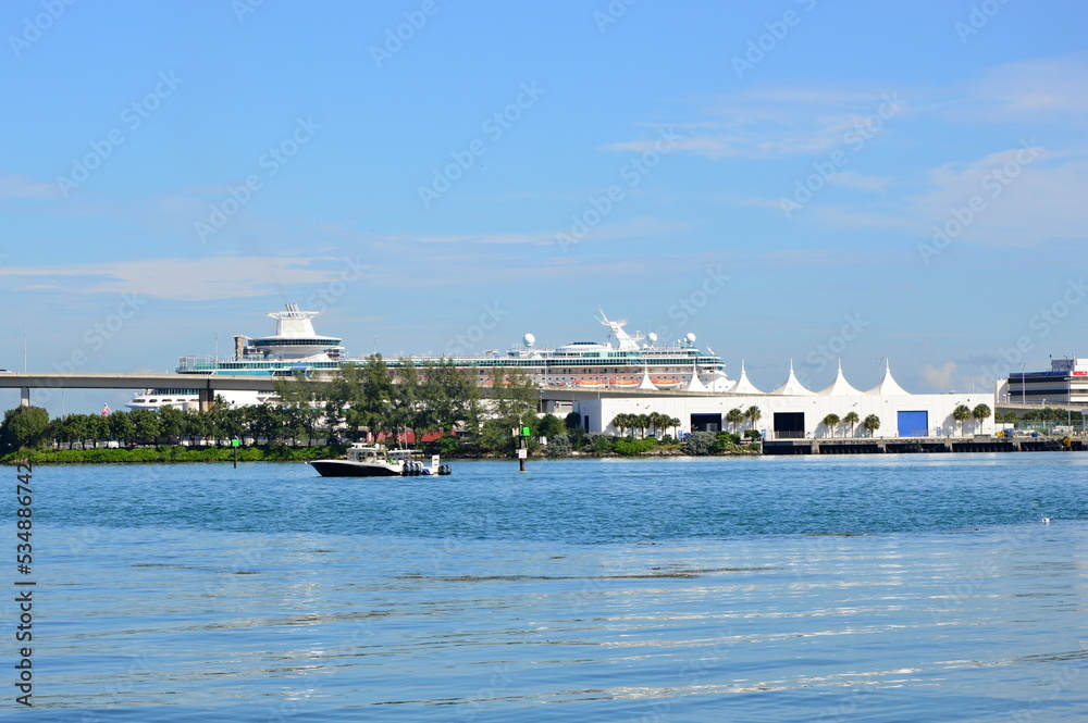 Port in Miami, Florida Port in Miami, Florida