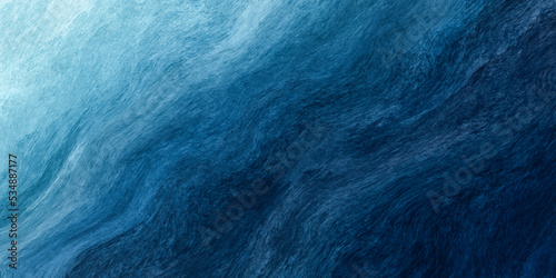 Abstract art teal blue green gradient paint background with liquid fluid grunge texture.