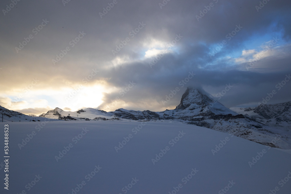 The Matterhorn at sunrise.
