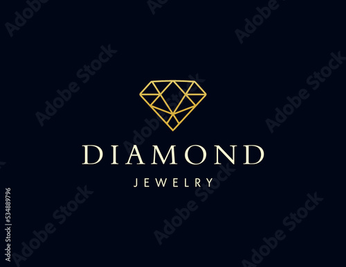 Luxury diamond logo design for jewelry company
