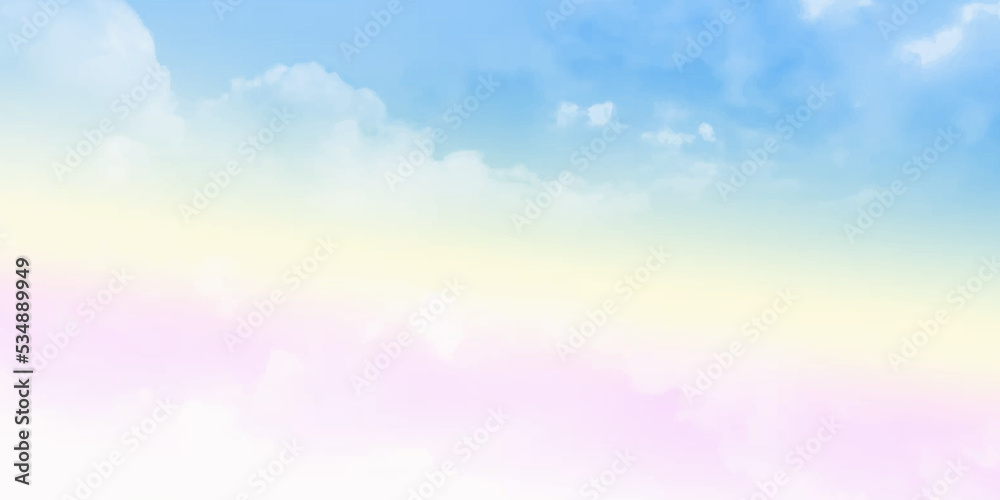 sky pink yellow and blue colors. sky abstract background