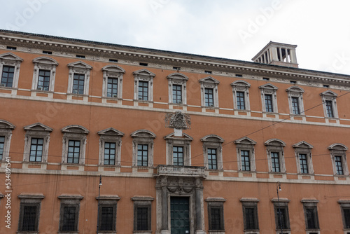 Facade of the Laterano Palace in the Centre of Rome Near San Giovanni in Laterano Square