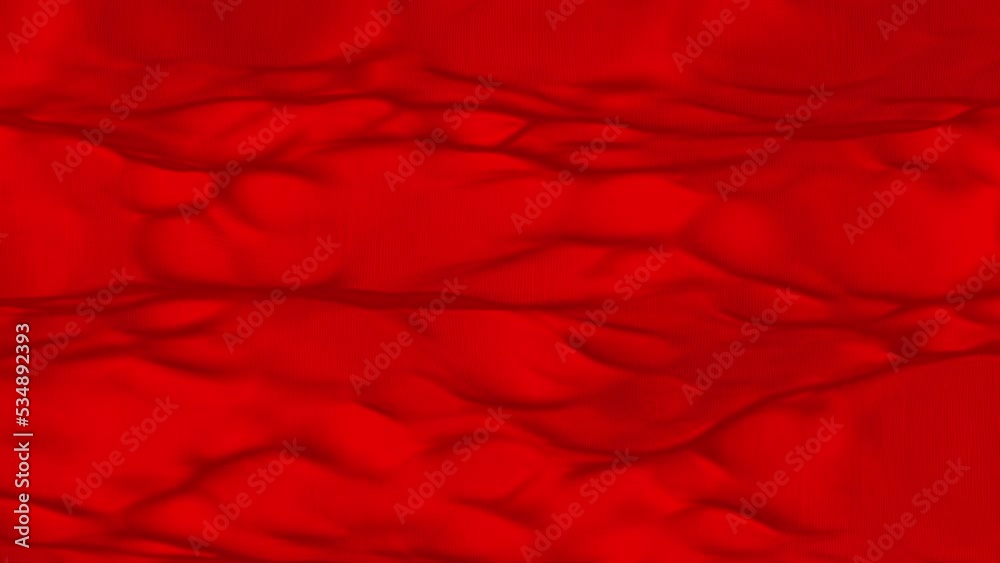 Red satin fabric loop background. Wavy silky cloth line background Red satin fabric loop background. Wavy silky cloth line background
