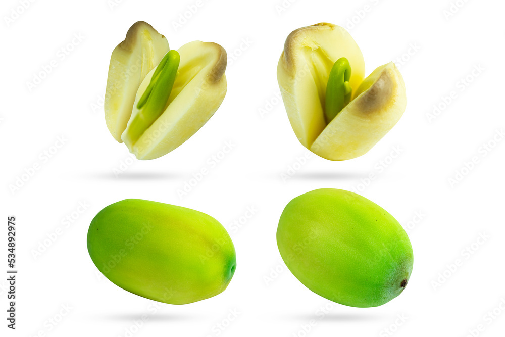 custom made wallpaper toronto digitalPeeled Lotus seeds close up on white background. Clipping path
