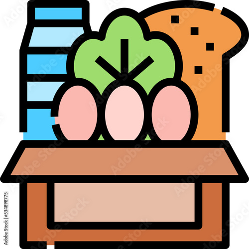 Food donation icon symbol element