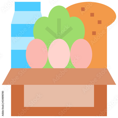 Food donation icon symbol element