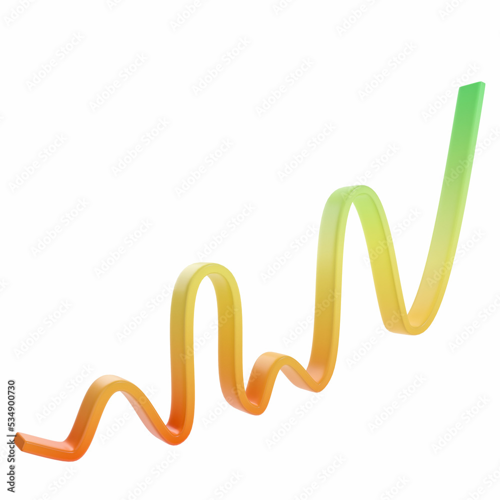 Colorful gradient line on white background Colorful gradient line on white background