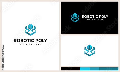 robot head logo