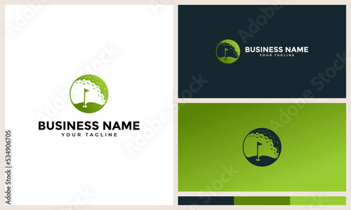 course golf ball logo