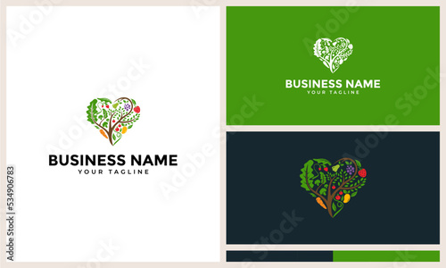 vegetable and fruit logo