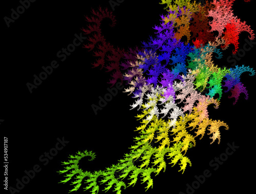 Imaginatory fractal abstract background Image