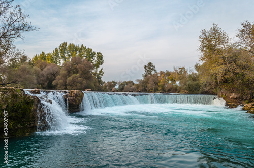 Manavgat waterfall in the Turkey