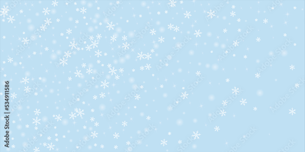Snowfall overlay christmas background. Subtle