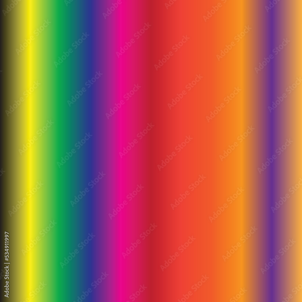 Rainbow gradient colors are suitable for various types of media
