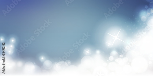 Cover Design Template with Abstract Blurred White and Blue Background - Vivid Bright Wide Scale Sparkling Multipurpose Creative Vector Design for Advertise,Web, Greeting Cards, Holiday Events, Posters © bagotaj