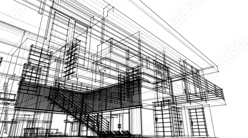 sketch of building