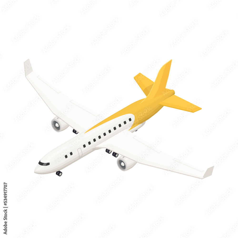 Airplane Isometric Illustration