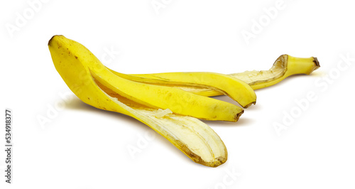 バナナの皮 イラスト リアル photo