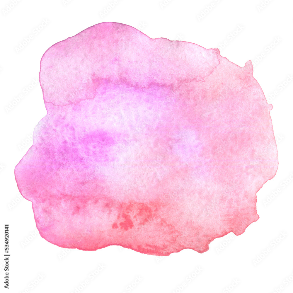Watercolor abstract splash stain pastel color