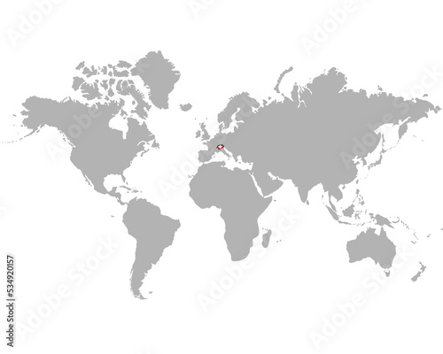 スイスの地図