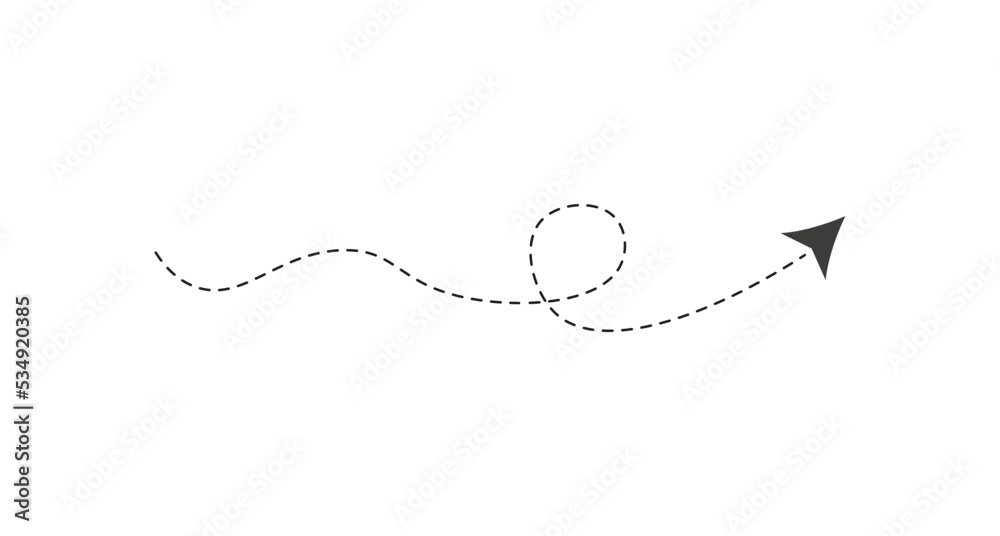 Dashed line arrow Dashed line arrow