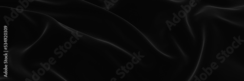 3d rendered black wave background