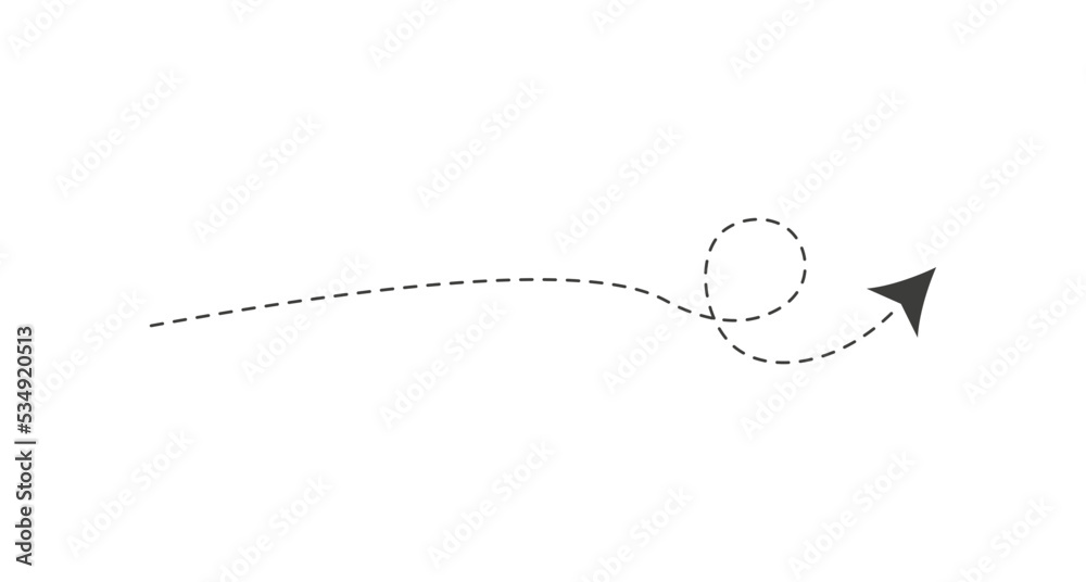 Dashed line arrow Dashed line arrow